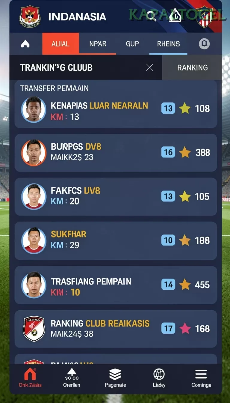 Cuplikan layar V21 — halaman utama